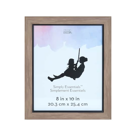 Brown with Black Edge 8&#x22; x 10&#x22; Frame, Simply Essentials&#x2122; by Studio D&#xE9;cor&#xAE;